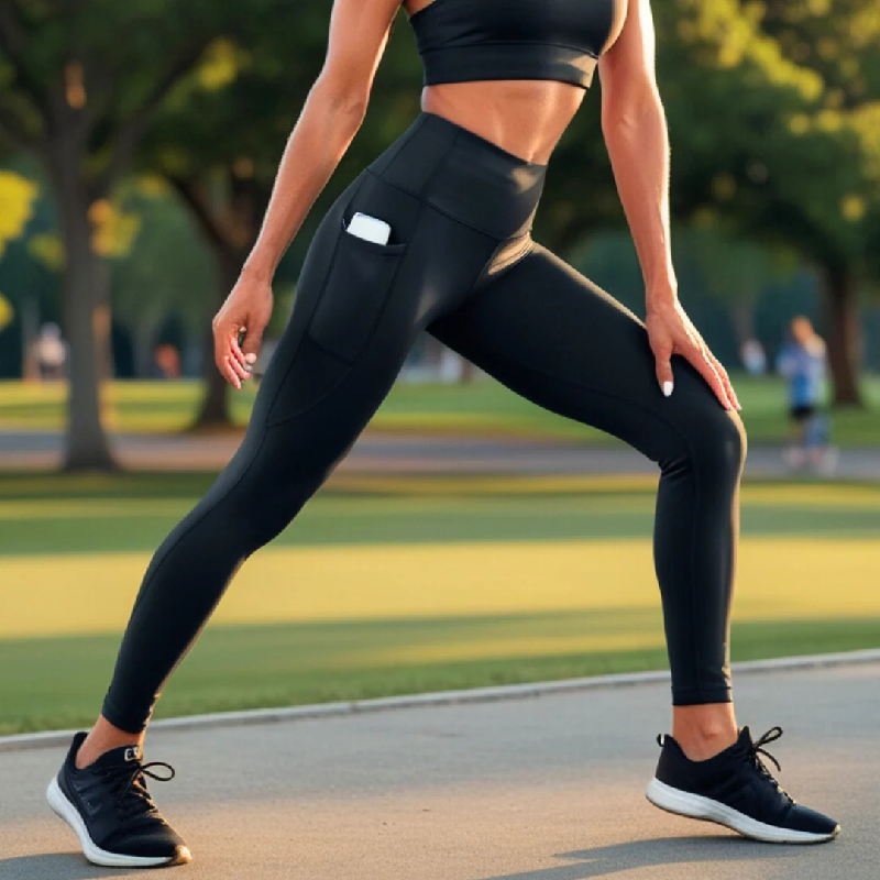 Leggings anti-cellulite ad alte prestazioni con tasche