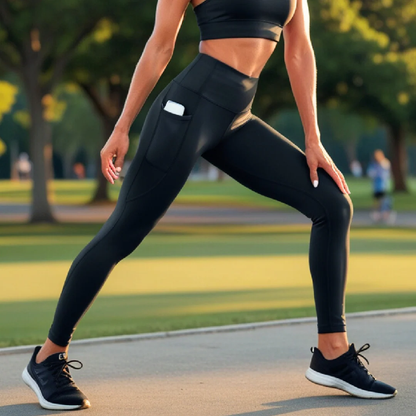 Leggings anti-cellulite ad alte prestazioni con tasche