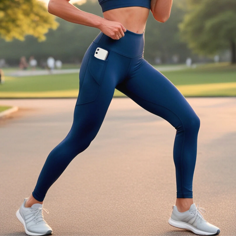 Leggings anti-cellulite ad alte prestazioni con tasche